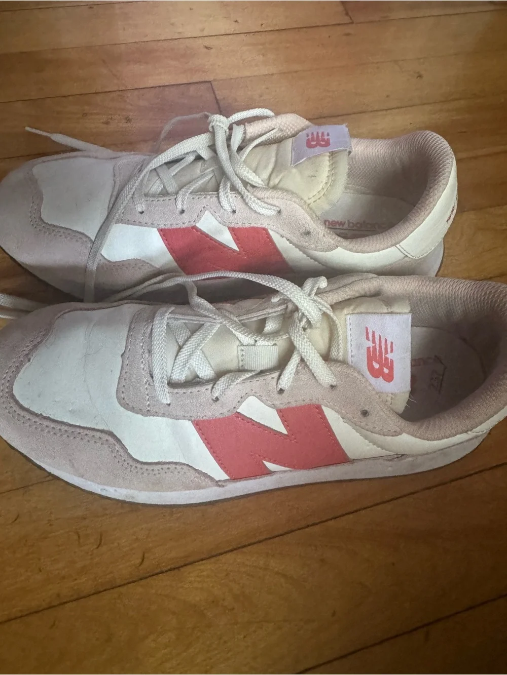 New Balance Kids Pink & Coral Athletic Lace-Up Sneakers